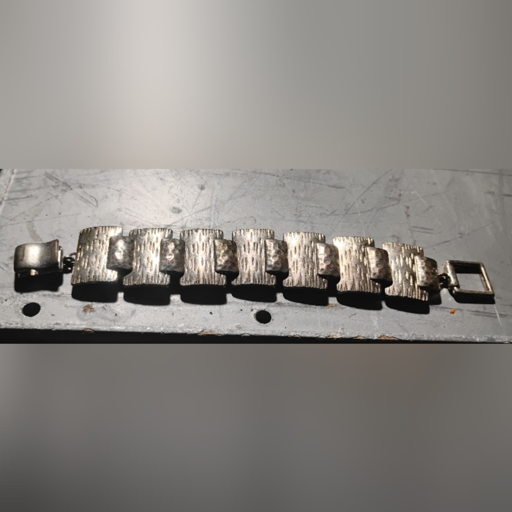 Silver Textured Bracelet - Picture 6 of 6